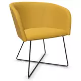 Sessel Nassau mit Kufengestell - gelb