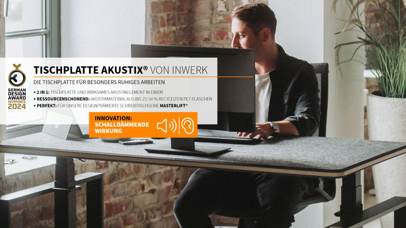 Akustiktischplatte Inwerk dunkelgrau Masterlift 4 Akustiktischplatte Inwerk dunkelgrau Masterlift 4