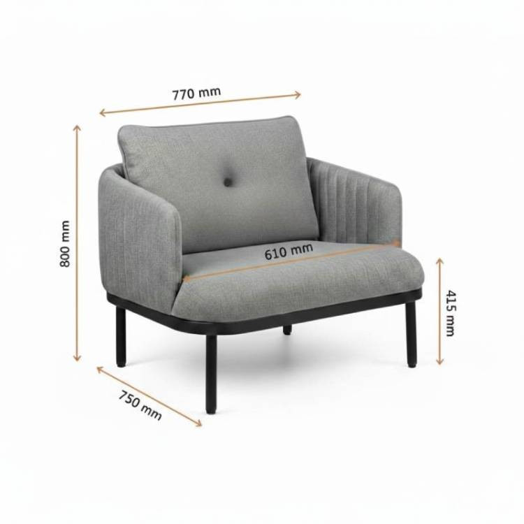 Abmessungen EcoLounge Sessel