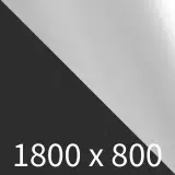 Büro Schreibtisch Blankenese 4-Fuß Quadratrohr - graphit/chrom B1800 x T800