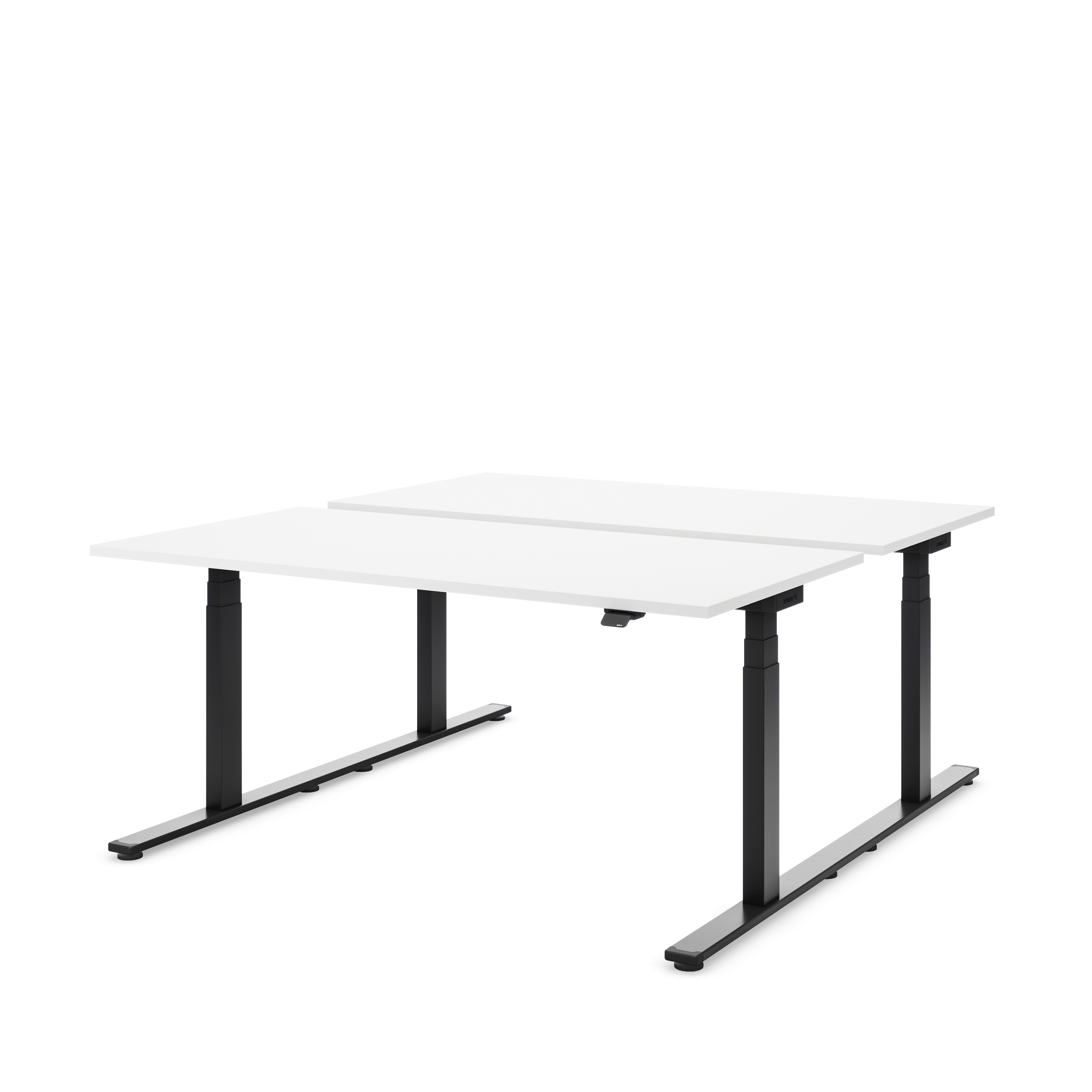 Masterlift® Flex höhenverstellbarer Team-Schreibtisch, schwarz