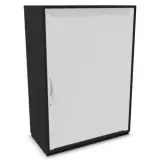 Rollladenschrank Base 3 OH - schwarz/weiß