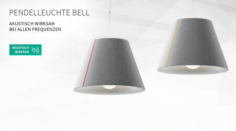Akustik Pendlleuchte Mute Design Bell