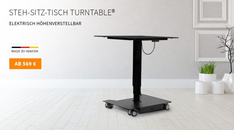 Original Turntable® Steh-Sitz-Tisch