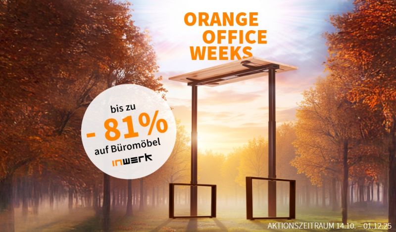 Orange Office Weeks bei Inwerk - bis zu 81% Rabatt