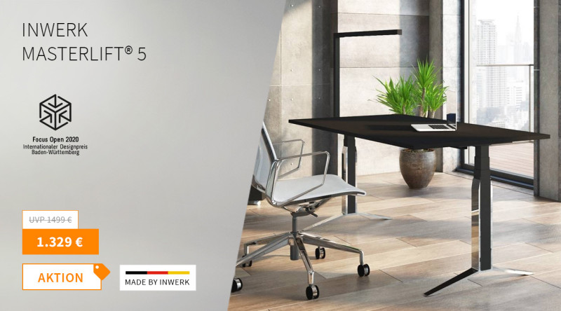 Steh-Sitz-Tisch Masterlift® 5