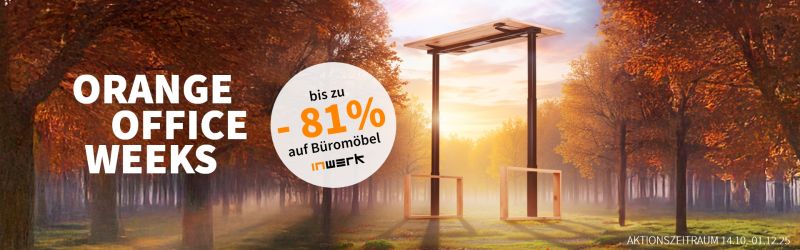 Orange Office Weeks bei Inwerk - bis zu 81% Rabatt