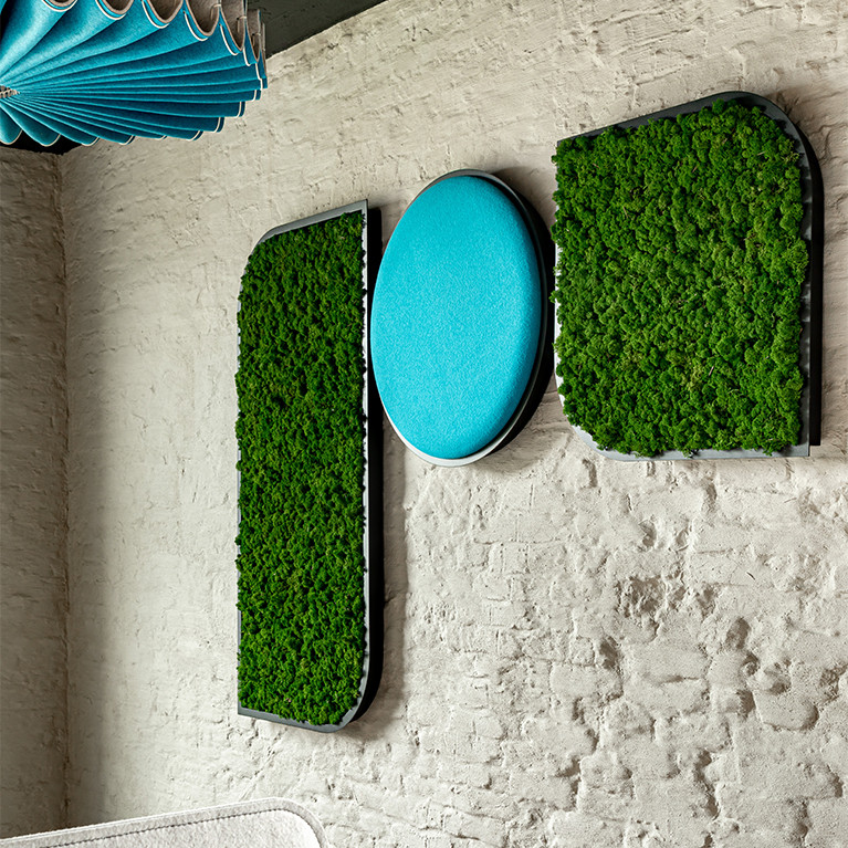 Akustikprodukte aus Moss - BuzziSpace