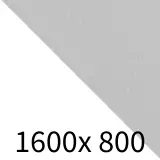 Büro Schreibtisch Lemgo Rundfuß - weiß/aluminium B1600 x T800