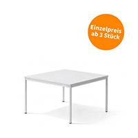 MBM 3 Stück Büro Schreibtisch MTB 160 x 80 cm, Tischplatte und Gestell Grau