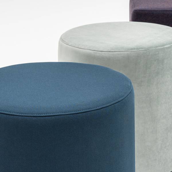 Hocker Max, rund mit Rollen | Inwerk Büromöbel