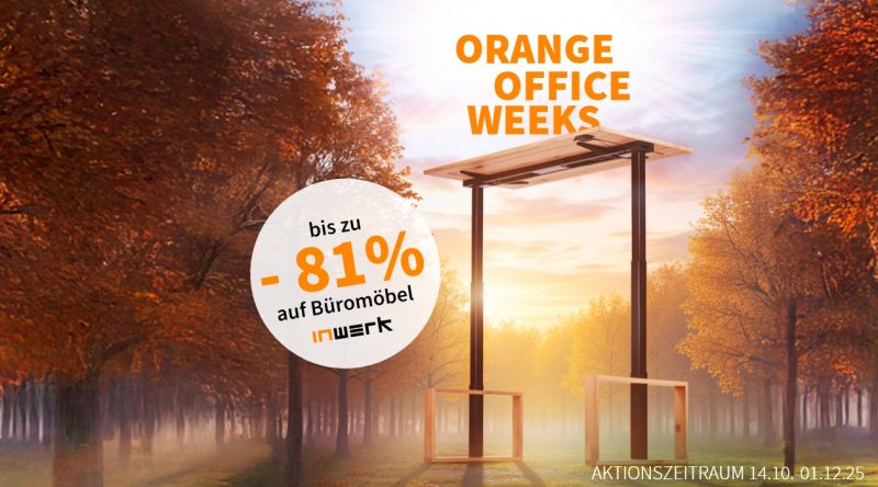 Orange Office Weeks bei Inwerk - bis zu 81% Rabatt