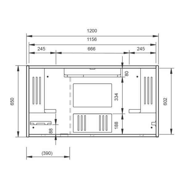 Wandschreibtisch Morri | Inwerk Büromöbel