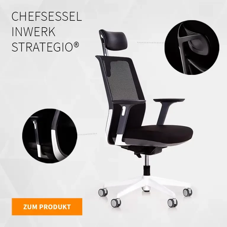 Inwerk Strategio® – Bürostuhl mit Kopfstütze