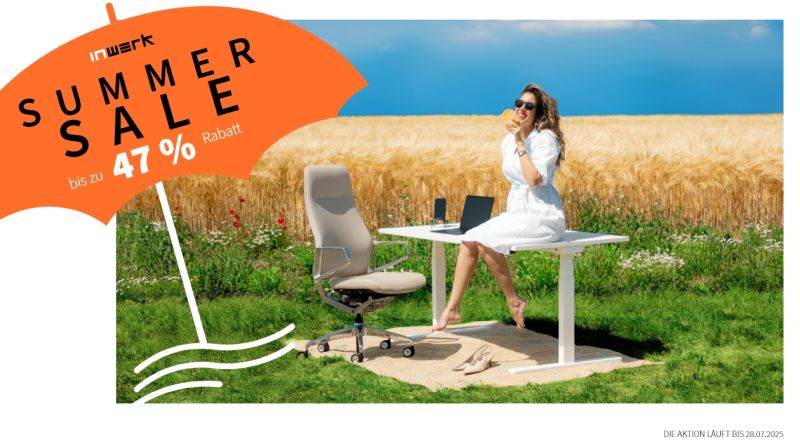 Inwerk Summer Sale: bis zu 47% Rabatt bis zum 28.07.2025 Inwerk Summer Sale: bis zu 47% Rabatt bis zum 28.07.2025