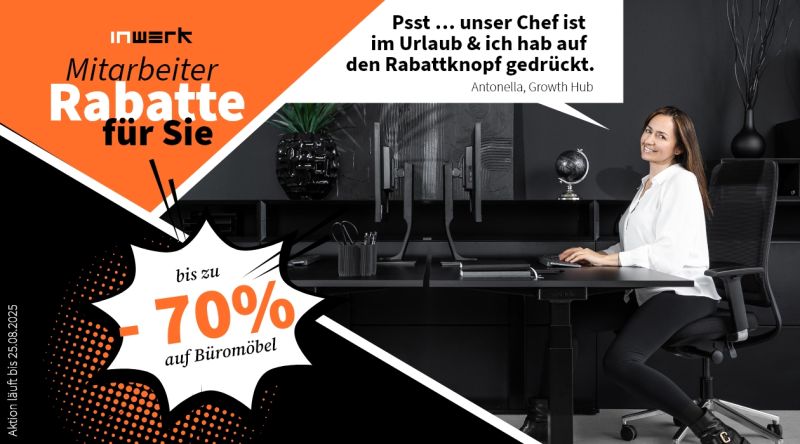 Aktion Mitarbeiter-Rabatte - bis zu 70% Rabatt