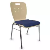 Stapelstuhl New York II gepolstert - blau