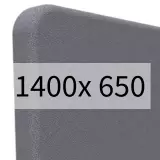 Akustik Wandabsorber Emil - dunkelgrau B1400 x T650