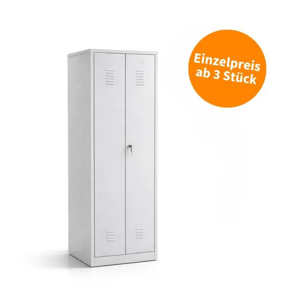 MBM 3 Stück Spind WRC zur Schwarz-Weiß-Trennung, 1 Person , Zylinderschloss