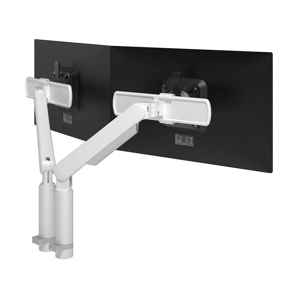 Monitorarm Viewprime Plus 210 – doppelter Arm | für 2 Monitore | flexible Höhen- / Tiefeneinstellung | integriertes Kabelmanagement | VESA kompatibel