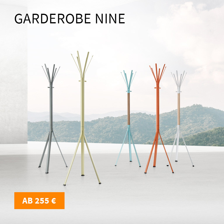 Garderobe Nine - wohnliches Design fürs Büro 