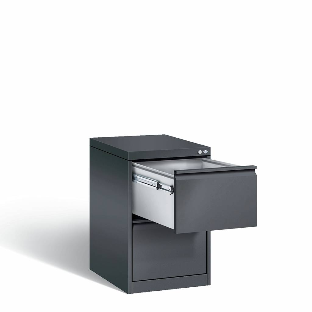 Hängeregisterschrank C+P C2000 Grau | Höhe 73,3 cm | Breite 43,3 cm | Tiefe 59 cm | abschliessbar | C+P | Grau/Aluminium/Weiss | Stahl