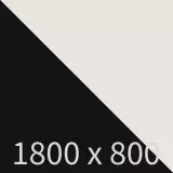 Höhenverstellbarer Schreibtisch easyUP 3 - schwarz/weißgrau B1800 x T800