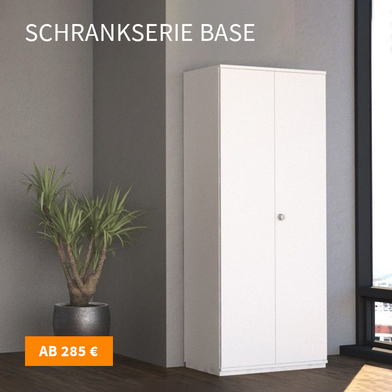 schwarzer Korpus Buche Akten- und Garderobenschrank 5OH 194x120cm 