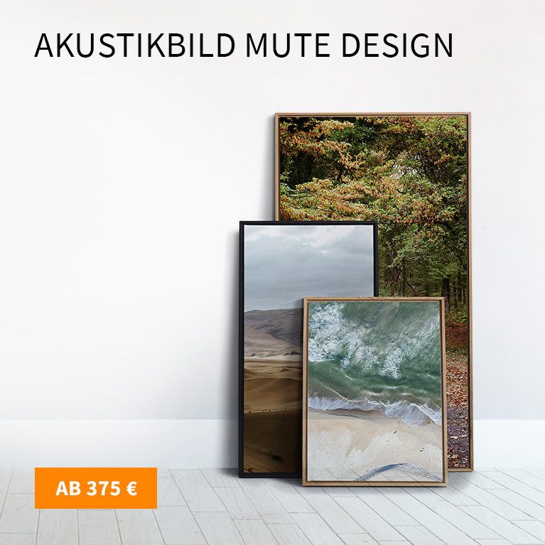 Akustikbild Mute Design Print