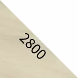 Konferenztisch Inwerk Oland - Platte Akazie, Füße weiß B2800