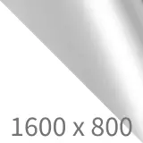 Klapptisch auf Rollen Flip - weiß/chrom B1600 x T800