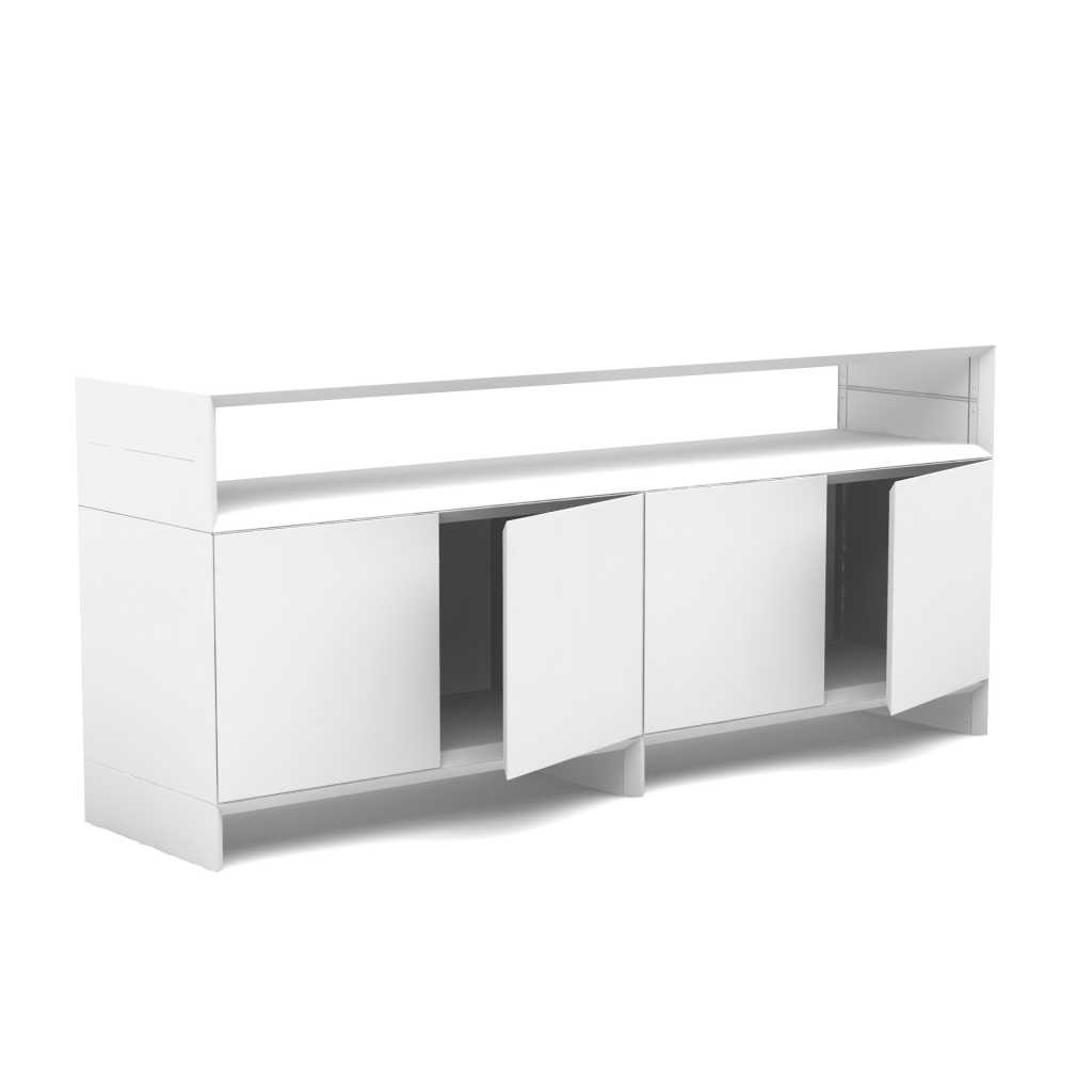Sideboard aus der Serie Masterbox® B 800 x H 1000 mm 2 Ordenr Höhen, schwarz-weiß