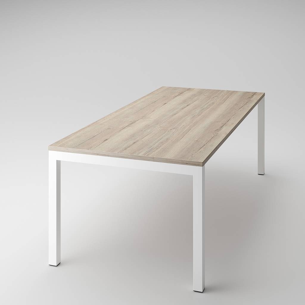 Steh-Sitz-Tisch elektrisch höhenverstellbar 4-Fuß Fyra Grau | Höhe 680 - 1180 mm| Breite 1400 mm | Tiefe 800 mm| ergonomisch | Made in Germany