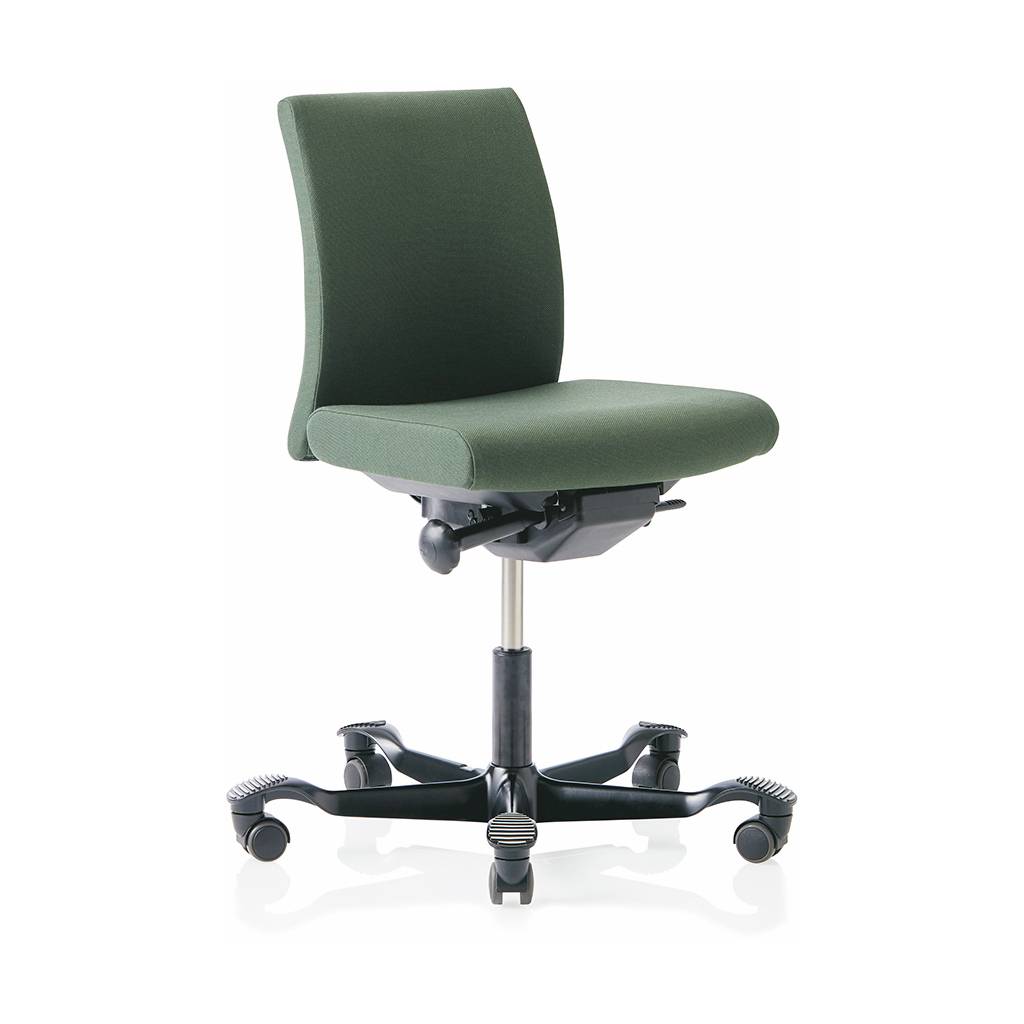 Bürodrehstuhl HÅG Creed 6002 Schwarz | Gestell Schwarz/Weiss/ Silber | Neigemechanik | gepolstert | HAG | höhenverstellbar | ergonomisch