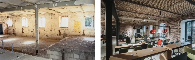 25 Jahre Inwerk Zeitreise – Vorher und nachher vom Girsberger Showroom im Forum für Bürokultur