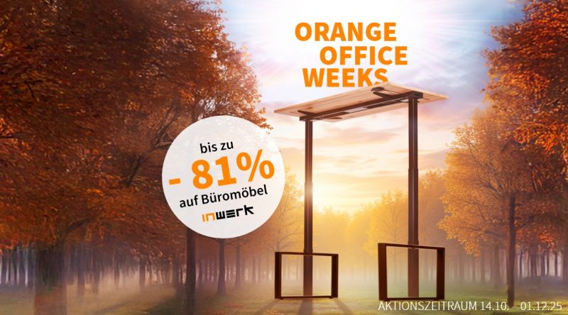 Orange Office Weeks bei Inwerk - bis zu 81% Rabatt