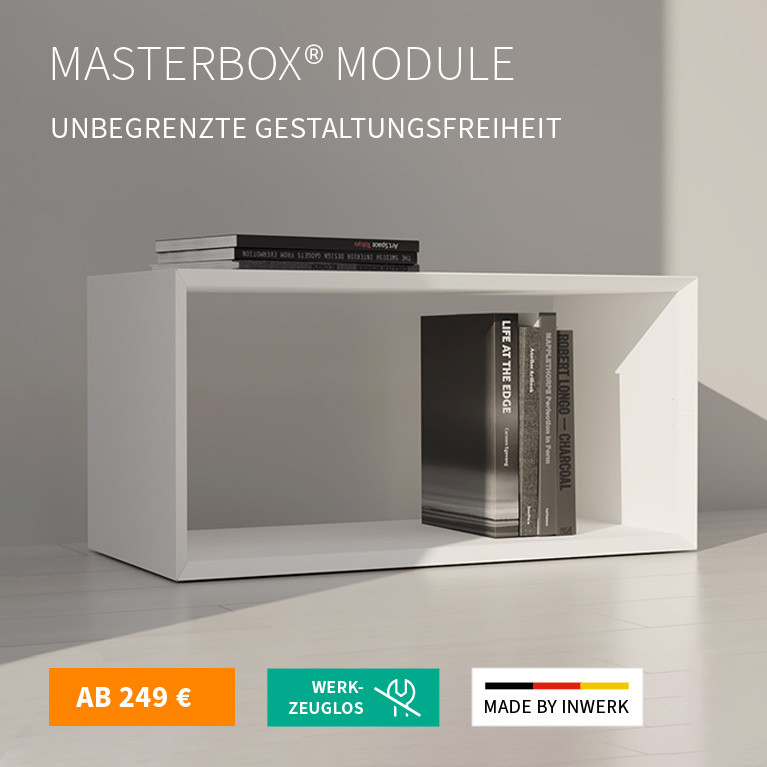 Masterbox® Module – Unbegrenzte Gestaltungsfreiheit dank unserem Systemmöbel Masterbox®