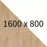 Masterlift® 2 - Platte Eiche Dekor, Gestell weiß, B1600 x T800