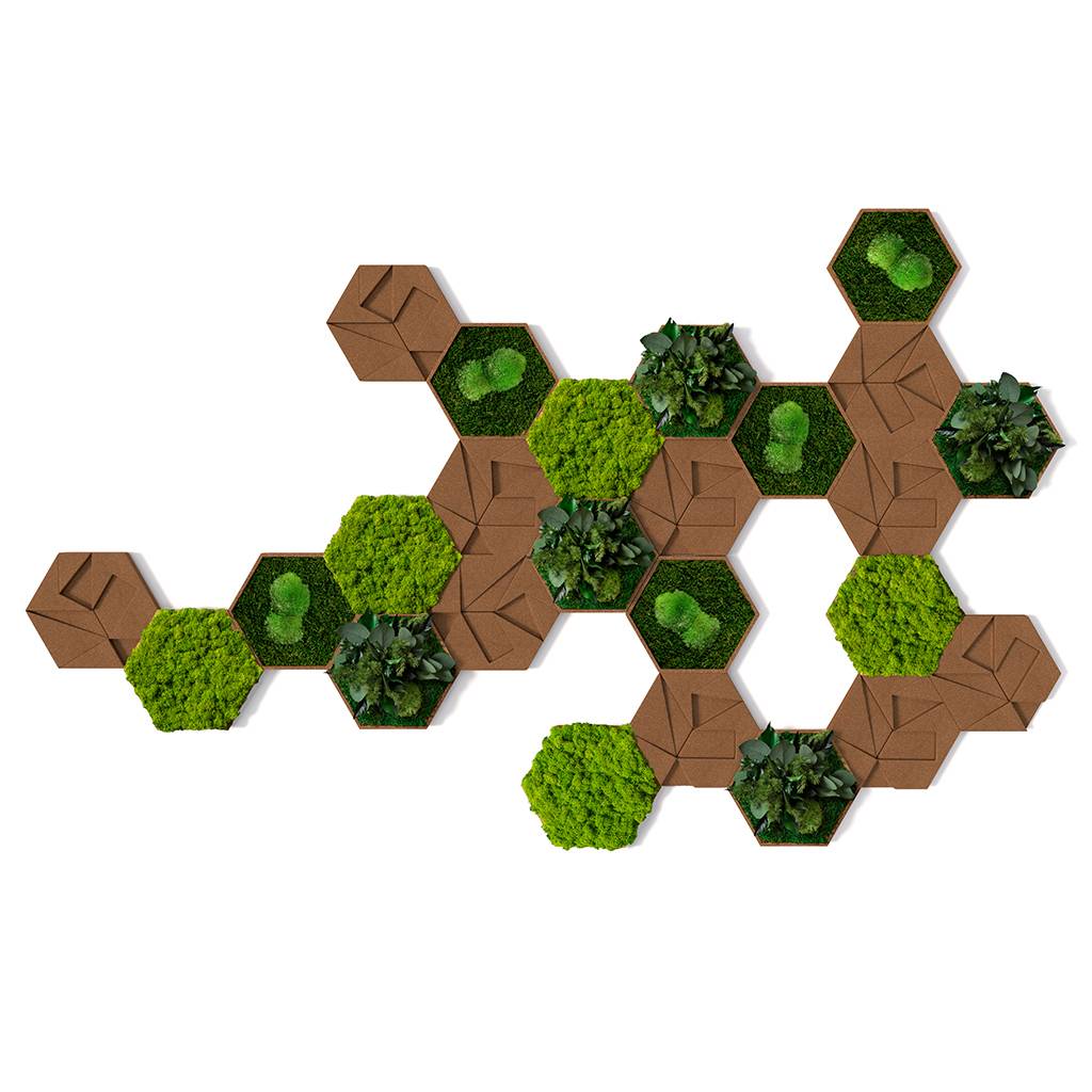 Akustik Wandabsorber aus Kork und Moos styleGREEN