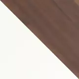 Büro Sideboard mit Schiebetüren Endlos - walnuss/weiß