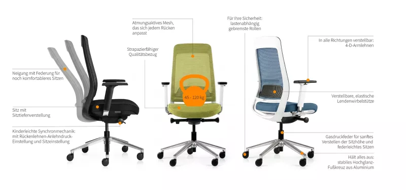 Inwerk MasterChair Premium Funktionen