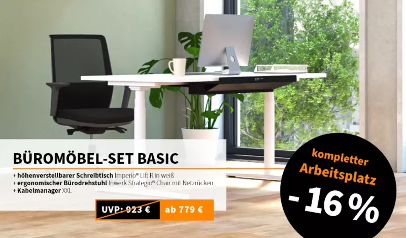 Inwerk Büromöbel-Set Basic zum Aktionspreis