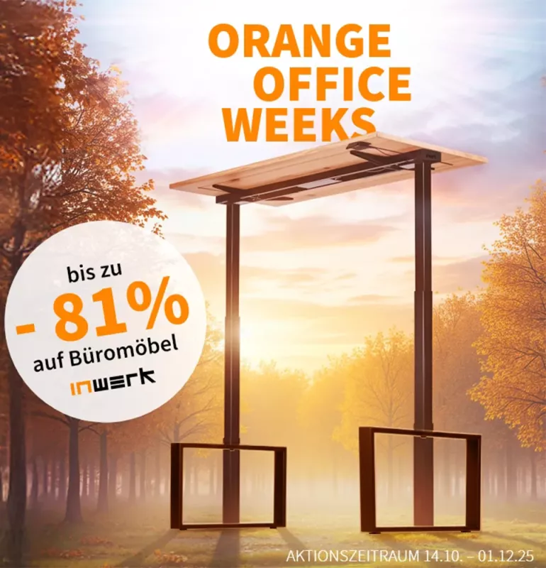 Mehr Aktionsartikkel in den ORANGE OFFICE WEEKS – bis zu 81% sparen