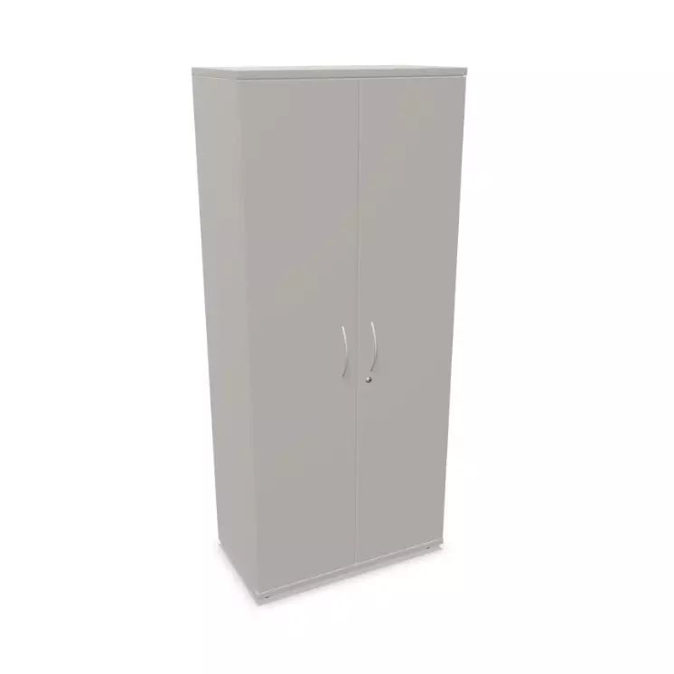 Aktenschrank Ordnerhöhe 5 abschliessbar | Grau | Made in Germany | Napoleon | Höhe 1851 mm | Breite 800 mm | Tiefe 442 mm | Flügeltüren