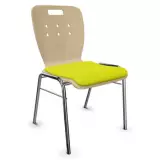 Stapelstuhl New York II gepolstert - gelb