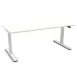 Masterlift® Flex höhenverstellbarer Schreibtisch - weiß
