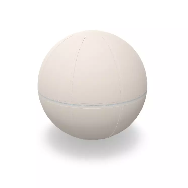 Sitzball California Weiss |Durchmesser 55 cm | Stoffbezug | Gepolstert | Reissverschluss | Gunnar | ergonomisch | bis 100 kg
