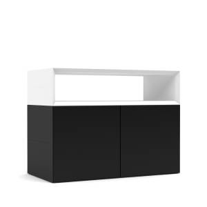 Sideboard Masterbox® B 800 x H 600 mm 1 OH schwarz-weiß