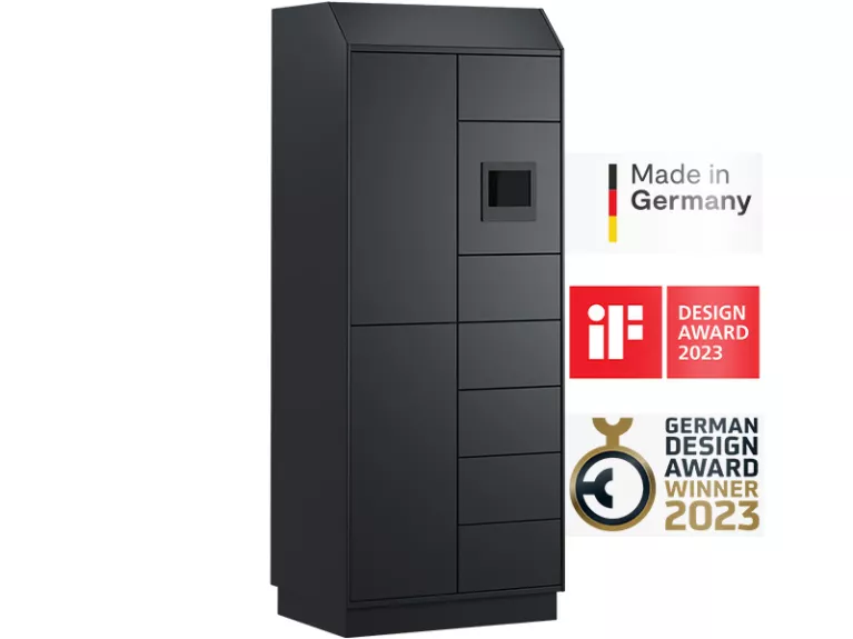 C+P Smartlocker mit Display und digitaler Schließfachsteuerung