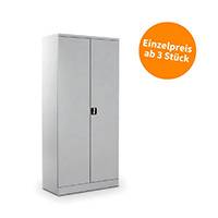 MBM 3 Stück Stahlschrank 5 OH montiert FLC/N lichtgrau, Tiefe 600 mm